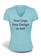 V-neck T-shirt printing DTG 